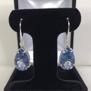 Gorgeous 10ctw Iolite Quartz Earrings in Sterling Silver Iolite Earrings